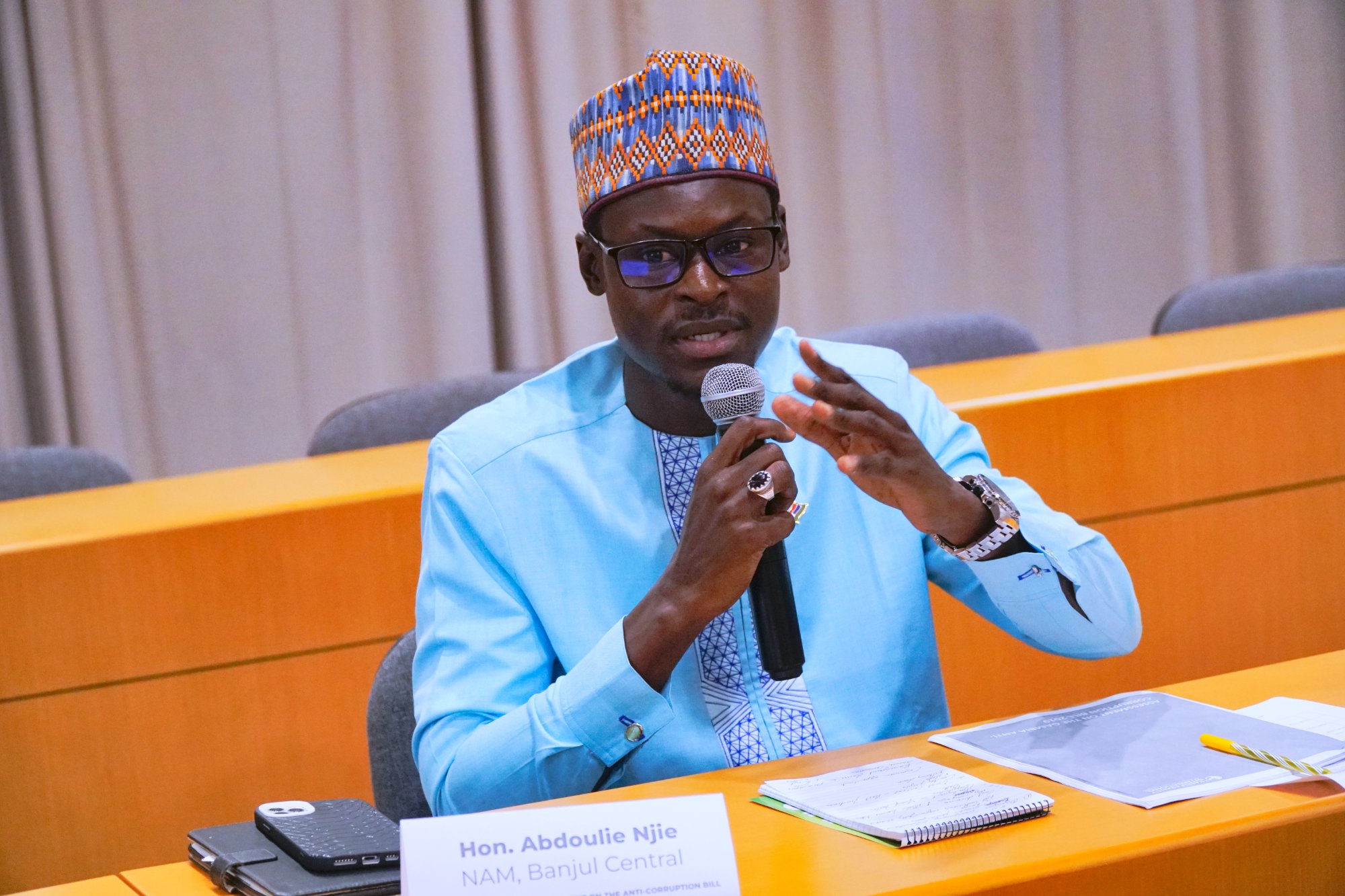 Speaking at the Anti-Corruption Bill hearing